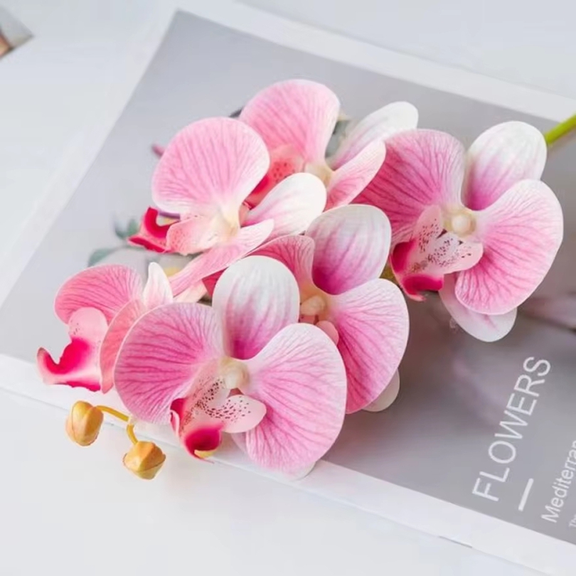 Outdoor Furniture Usa - Fleurs artificielles 3D en plastique, orchidées
