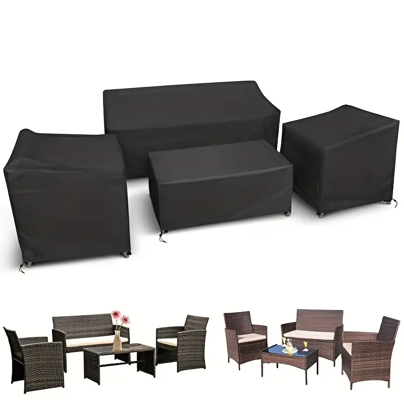 Outdoor Furniture Recliner Set - 4 pièces/ensemble housses de meubles de