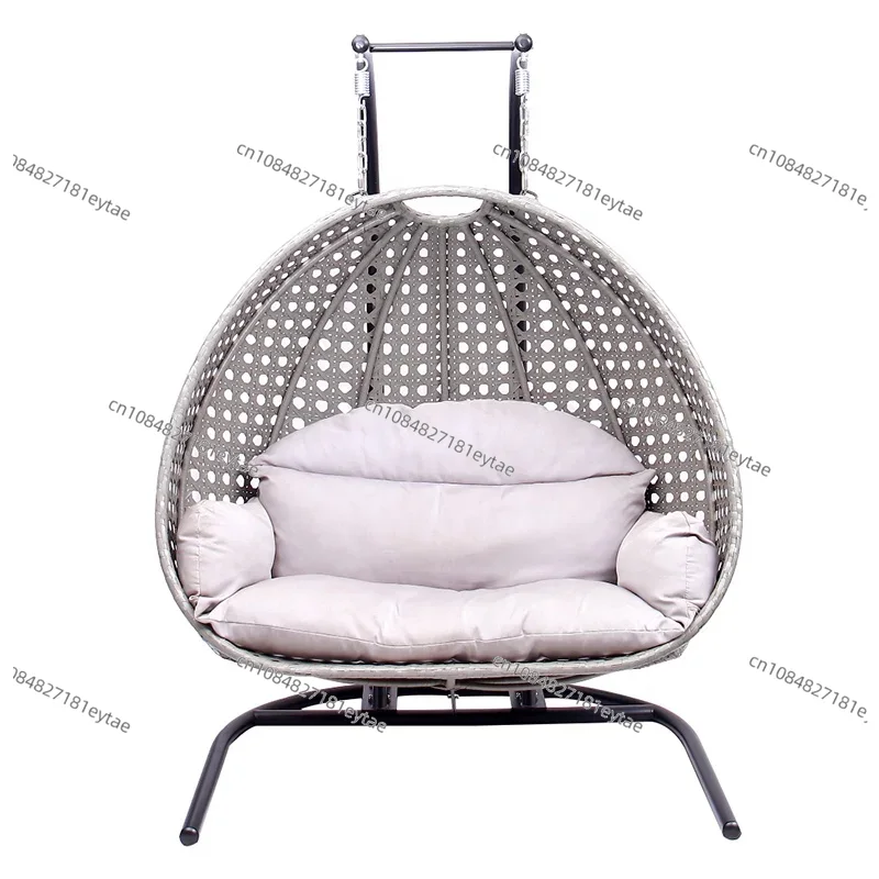 Outdoor Furniture Egg Chair - Patio extérieur moderne en osier gris