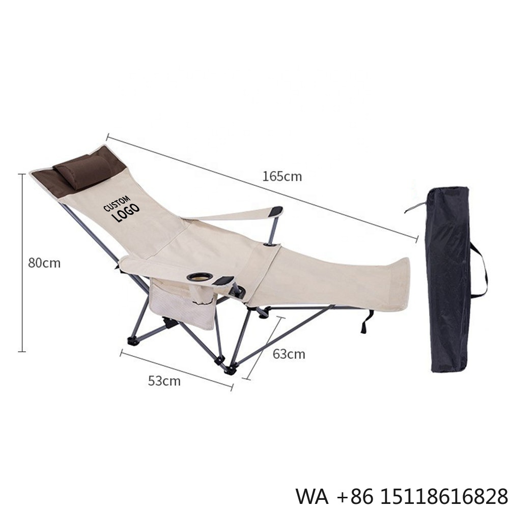 Outdoor Furniture Recliner Set - Chaise pliante inclinable portable, légère et