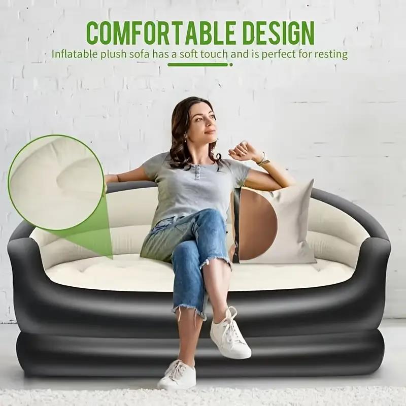 Outdoor Furniture Lounge - Lit gonflable portatif extérieur, canapé Double