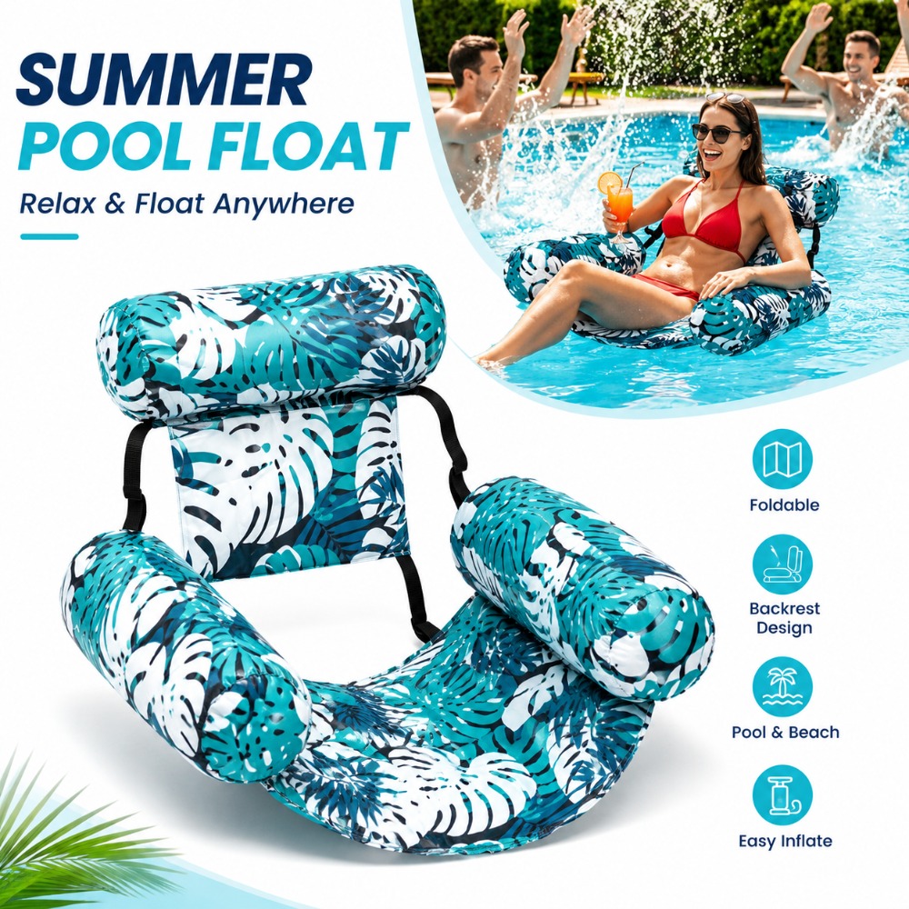 Outdoor Furniture Lounge - Fauteuil gonflable robuste pour piscine, siège