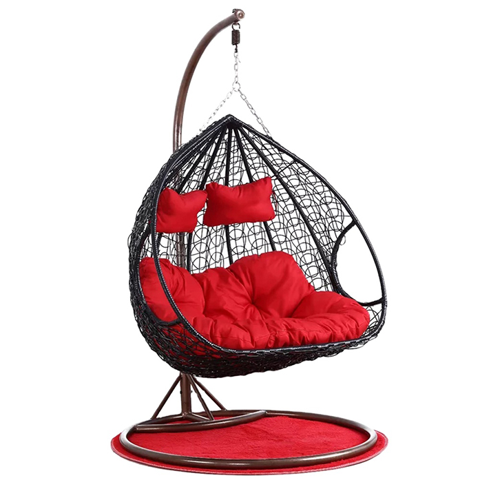 Outdoor Furniture Egg Chair - Chaise pivotante d'extérieur en rotin et