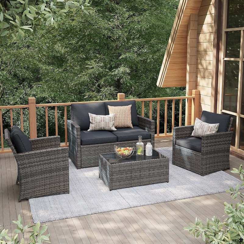 Outdoor Furniture Loveseat - Ensemble de mobilier de patio extérieur
