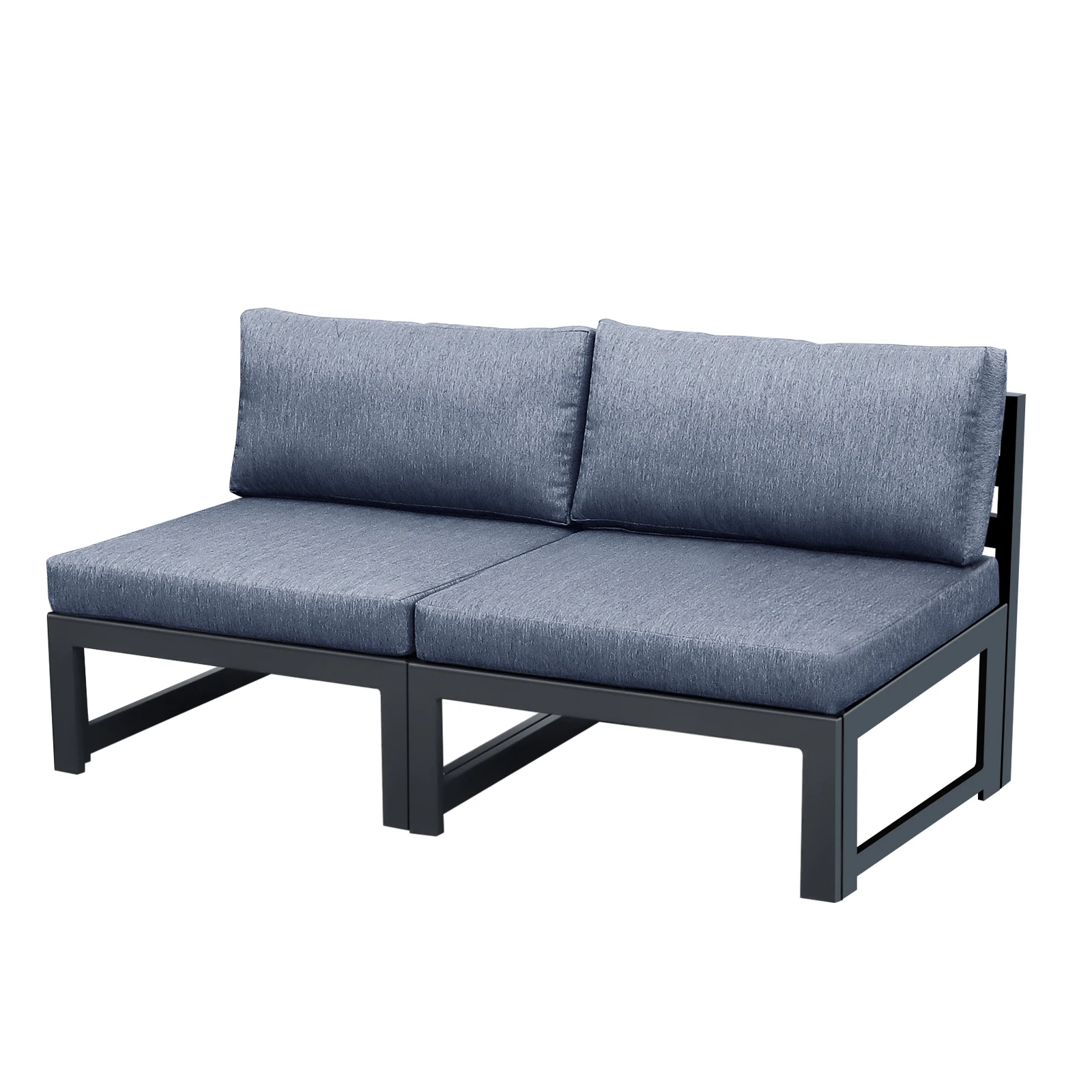 Outdoor Furniture Loveseat - Patio sectionnel amour siège sans accoudoirs