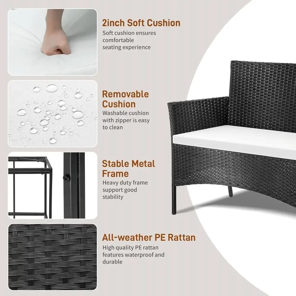 Ensemble de meubles de patio e - Outdoor Furniture Loveseat avis et prix