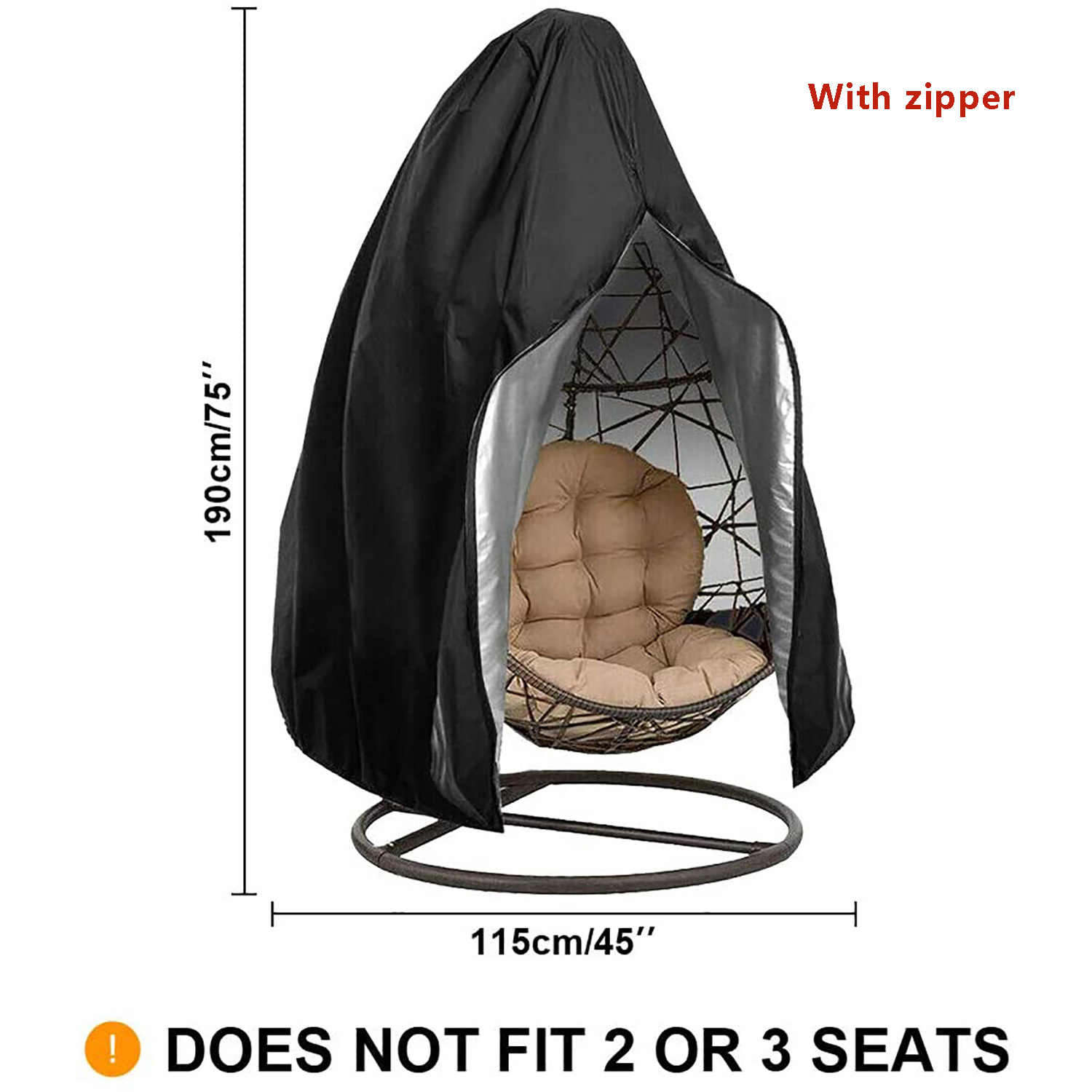 Housse de chaise suspendue en  - Outdoor Furniture Egg Chair avis et prix