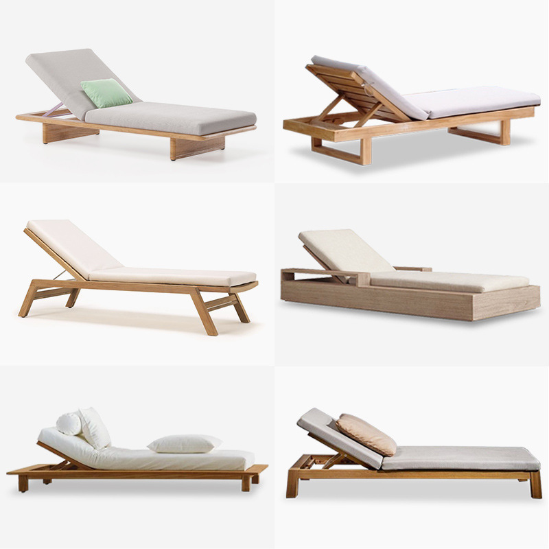 Chaise longue de piscine en te - Outdoor Furniture Teak Wood avis et prix
