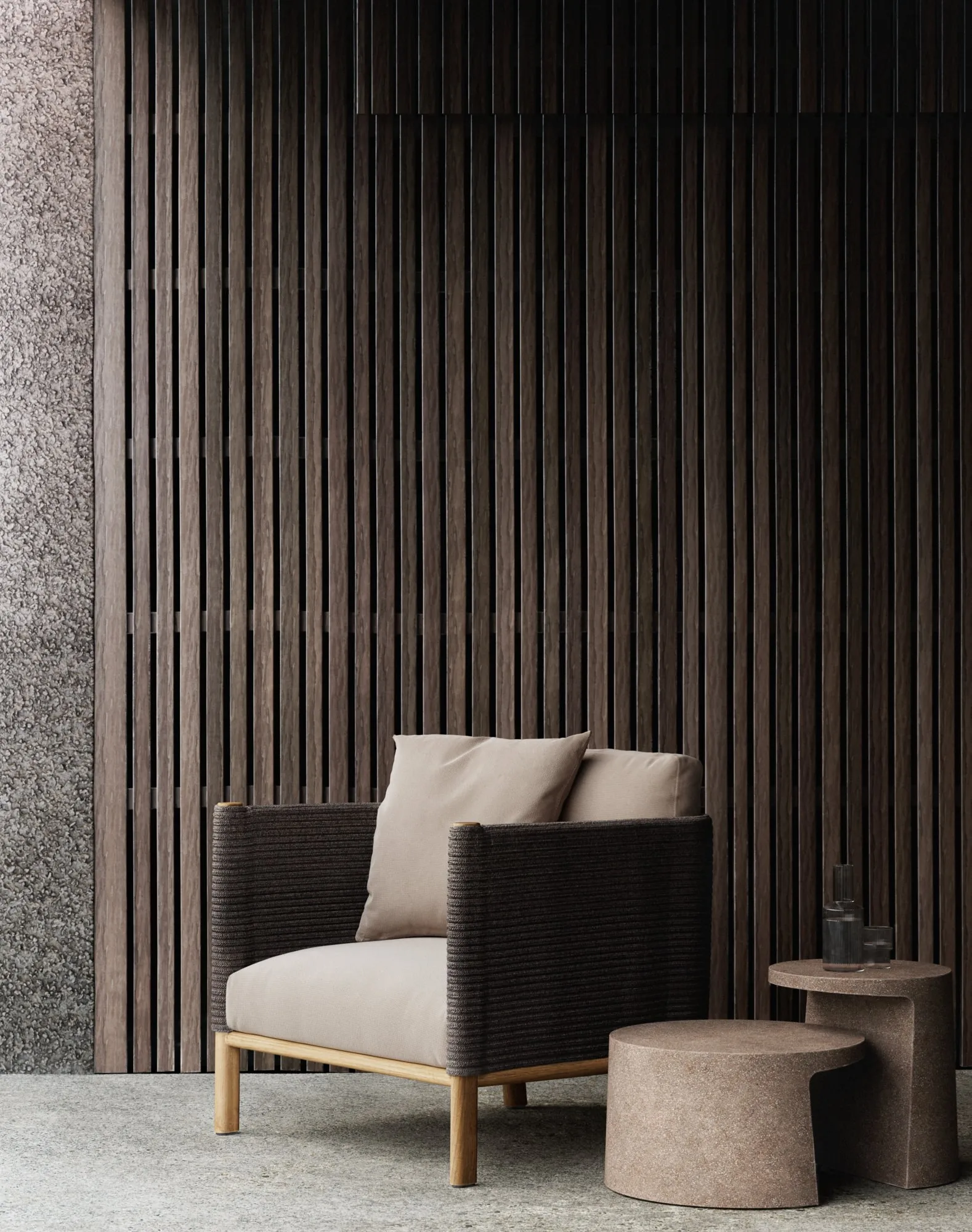 Canapé simple en teck avec str - Outdoor Furniture Teak Wood avis et prix