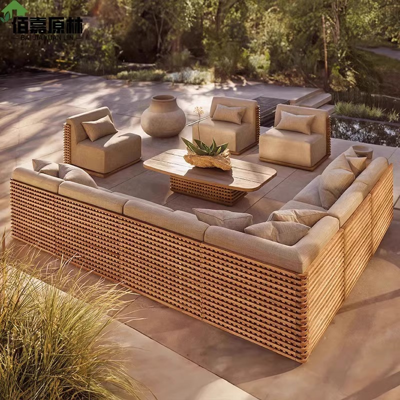 Canapé d'extérieur en teck, im - Outdoor Furniture Teak Wood avis et prix