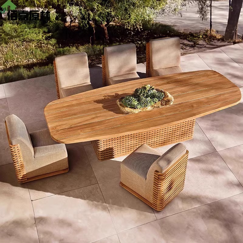 Canapé d'extérieur en teck, im - Outdoor Furniture Teak Wood avis et prix