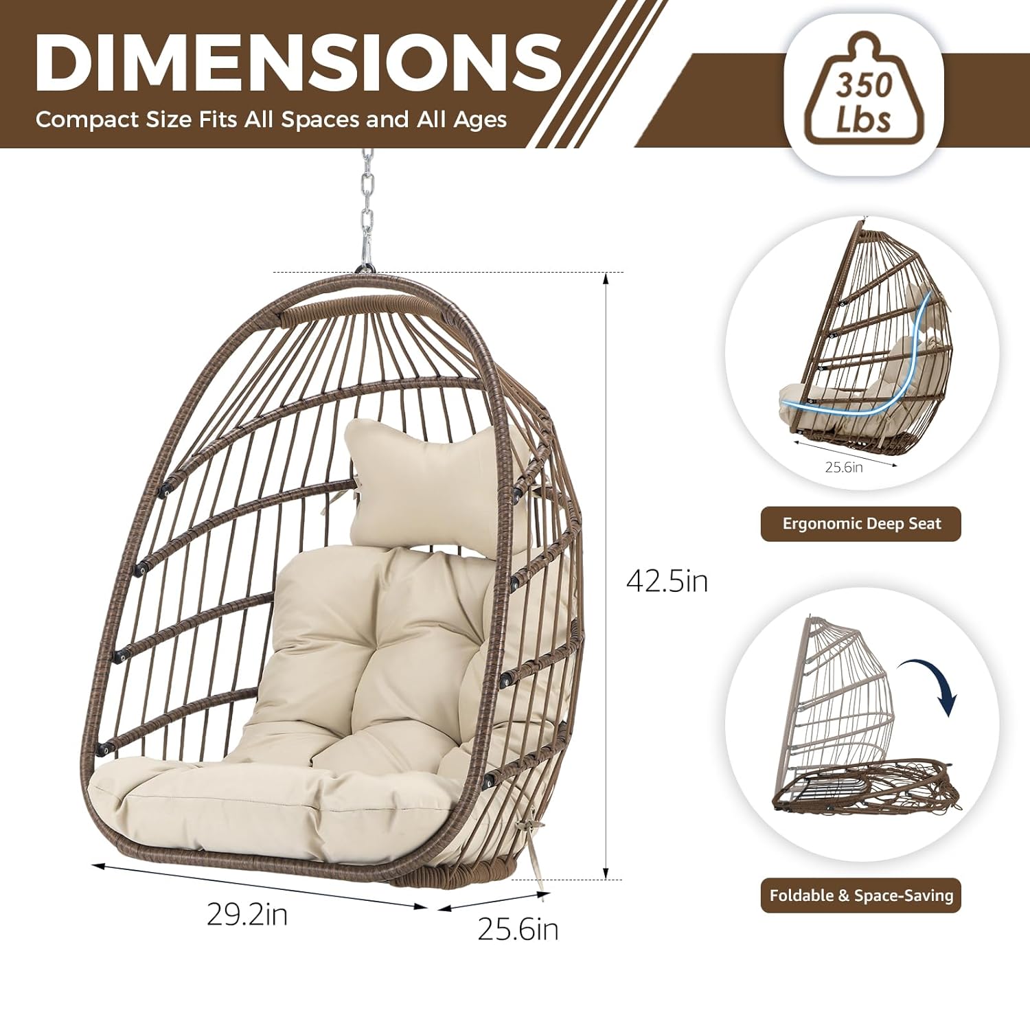 Fauteuil suspendu d'extérieur  - Outdoor Furniture Egg Chair avis et prix