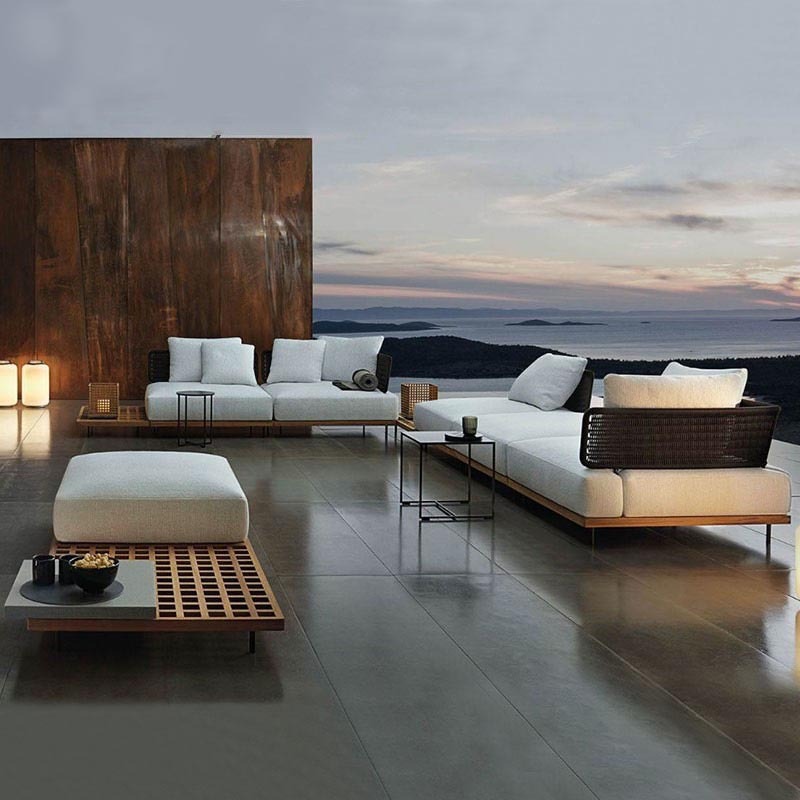 Canapé d'extérieur en teck imp - Outdoor Furniture Teak Wood avis et prix