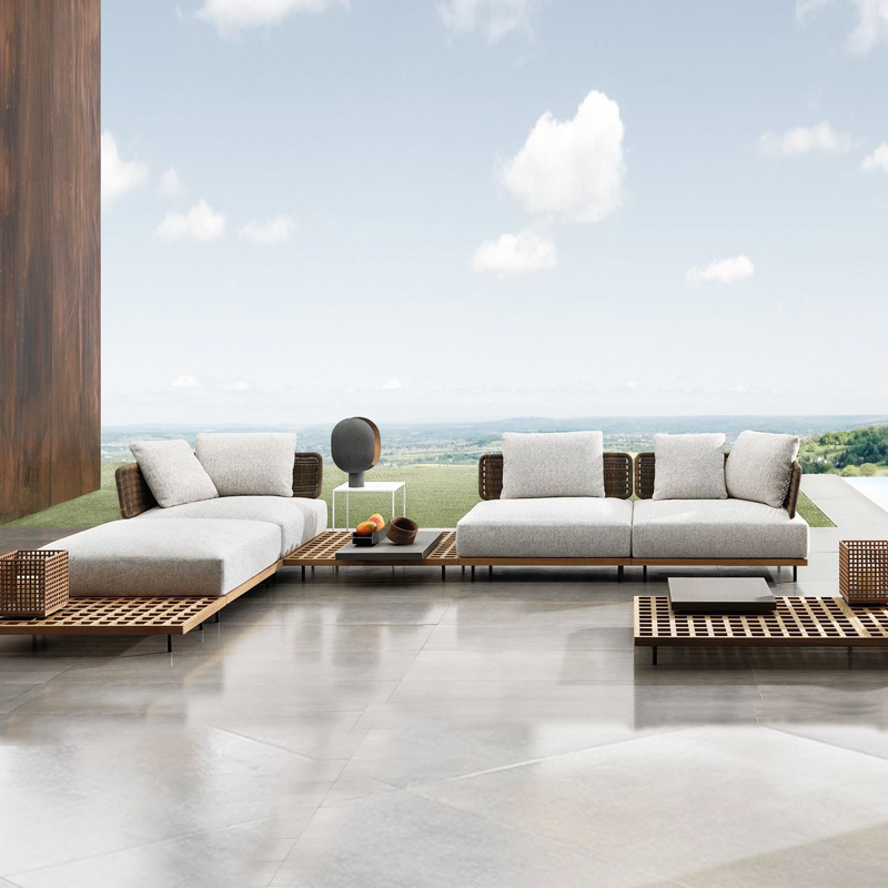 Canapé d'extérieur en teck imp - Outdoor Furniture Teak Wood avis et prix