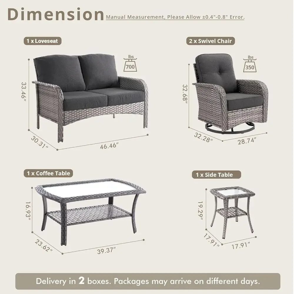 Ensemble de meubles de patio e - Outdoor Furniture Loveseat avis et prix