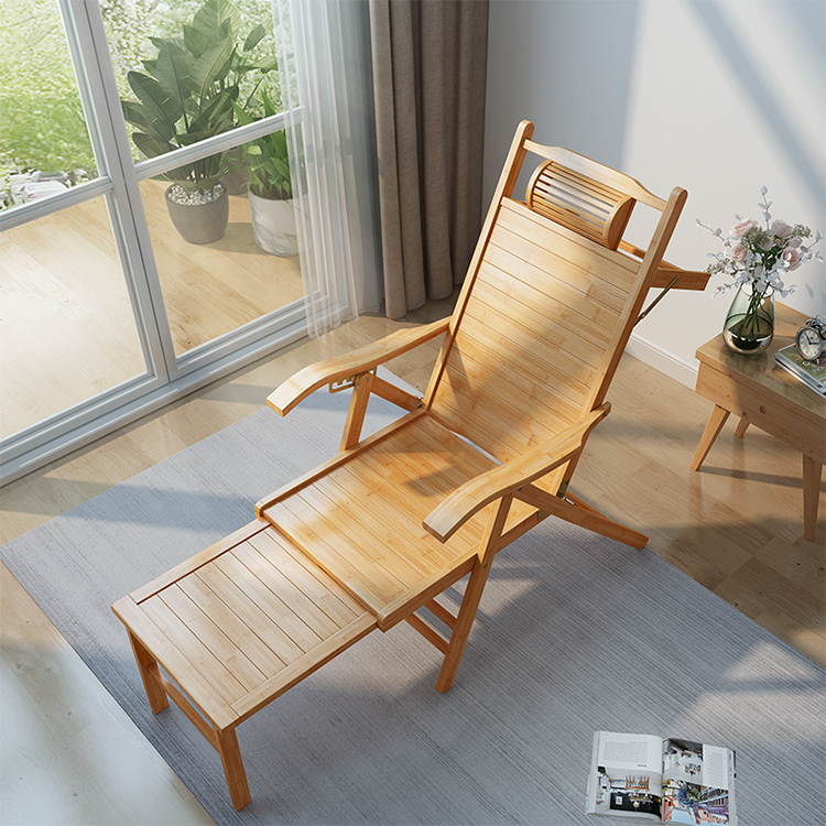 Chaise longue pliante en bambo - Outdoor Furniture Lounge avis et prix