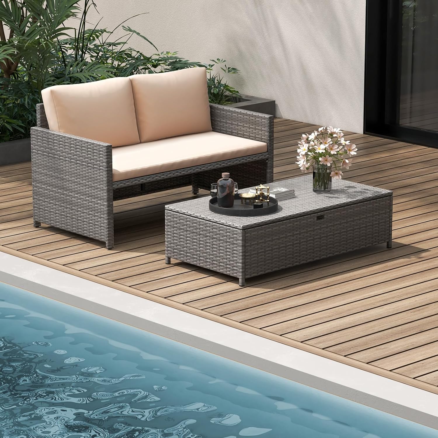 Canapé-lit d'extérieur en osie - Outdoor Furniture Loveseat avis et prix