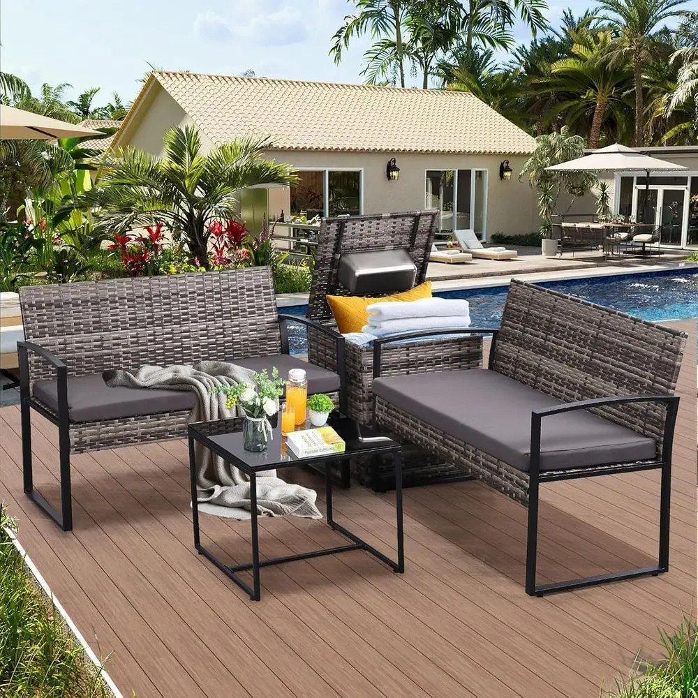 Ensemble de meubles de patio e - Outdoor Furniture Loveseat avis et prix