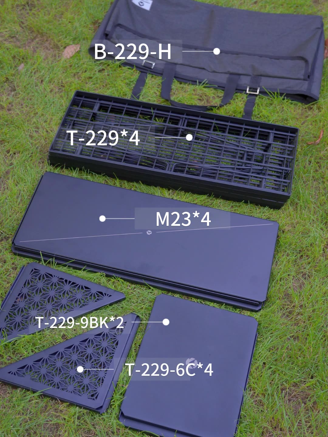 CAMPINGMOON T-229-9BK-2P, acce - Outdoor Furniture Usa avis et prix