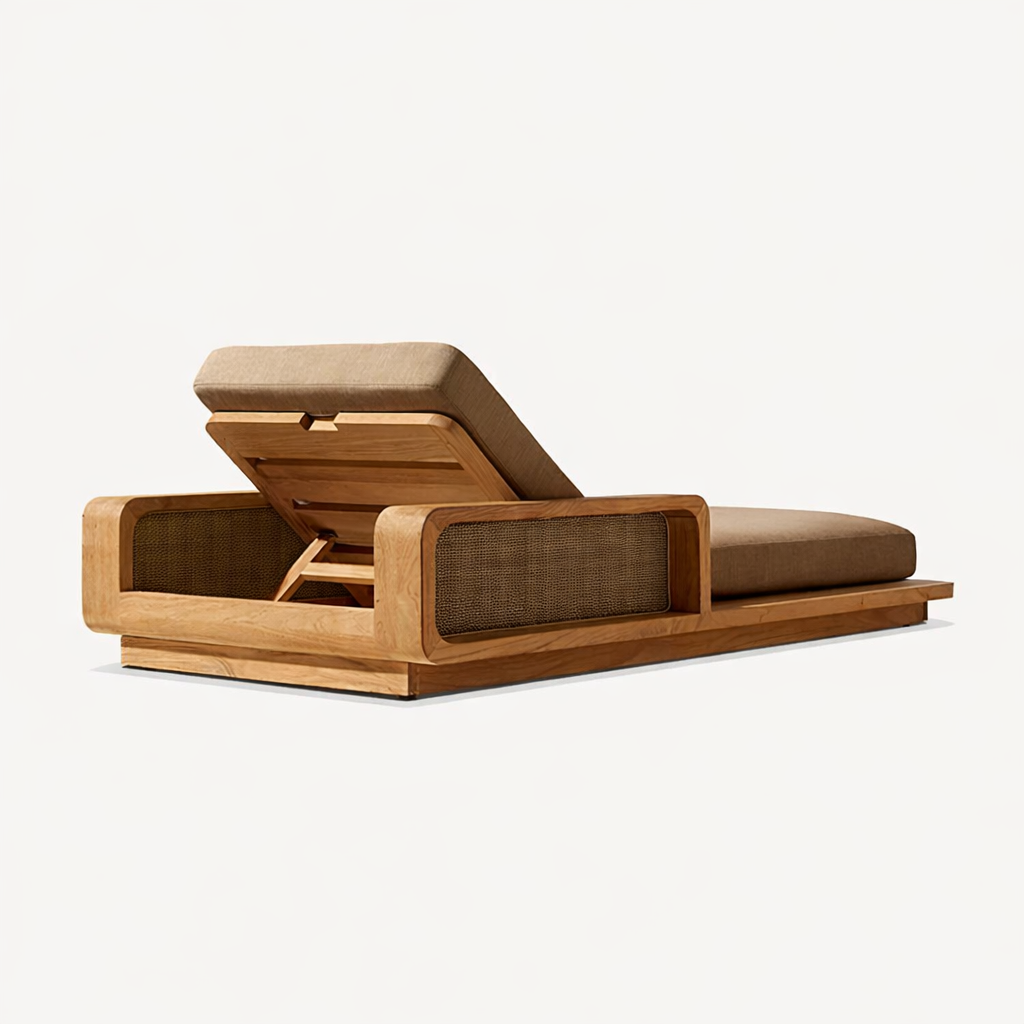 Chaise longue d'extérieur conf - Outdoor Furniture Teak Wood avis et prix