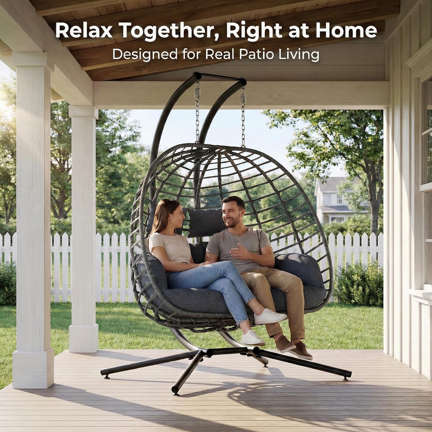 Fauteuil suspendu pour 2 perso - Outdoor Furniture Egg Chair avis et prix