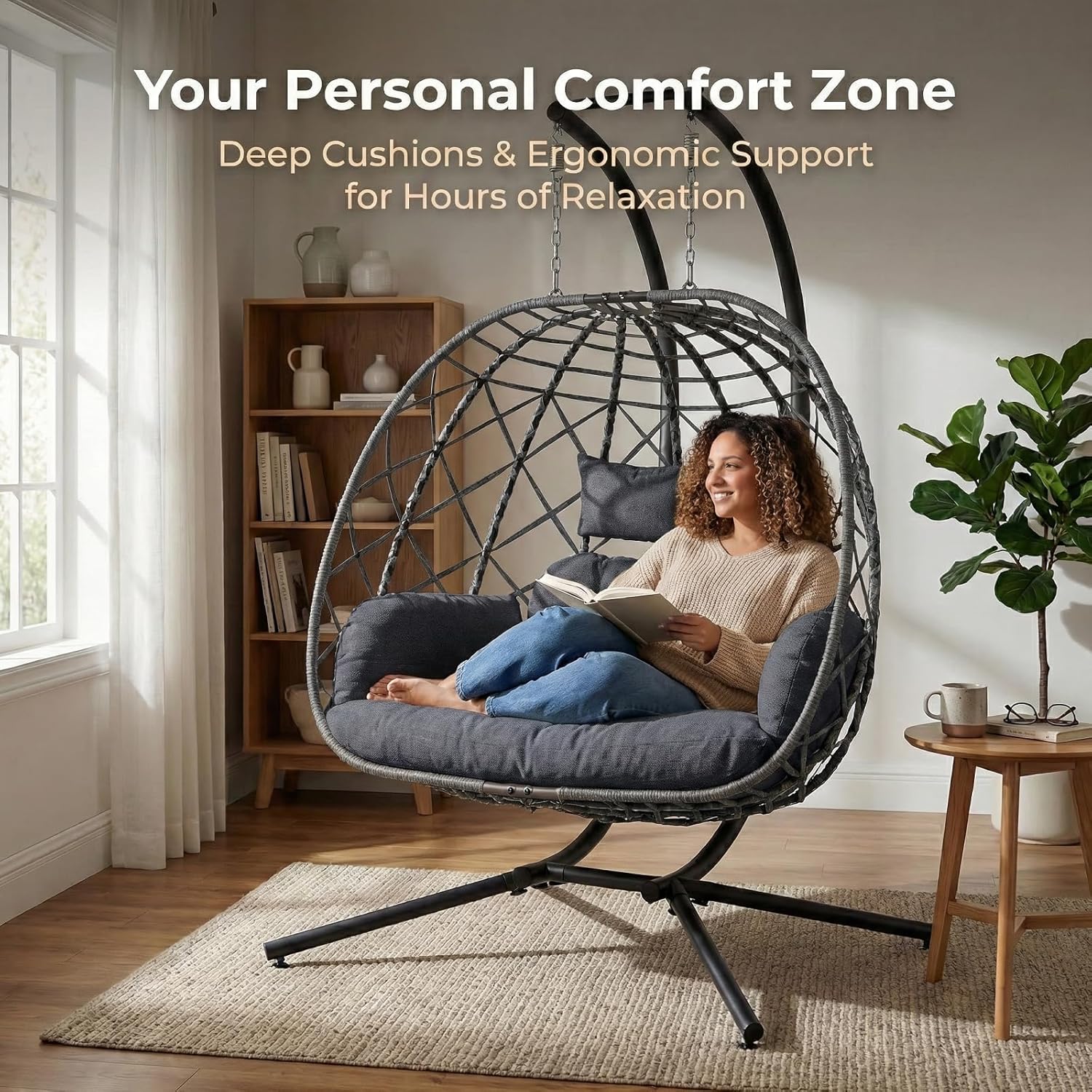 Fauteuil suspendu pour 2 perso - Outdoor Furniture Egg Chair avis et prix