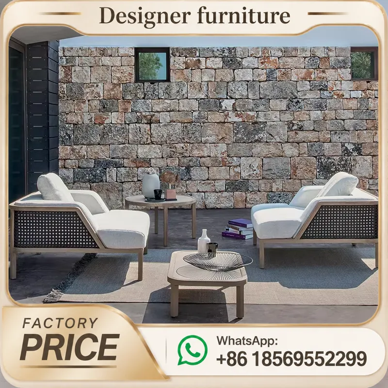 Ensemble de canapés en teck d' - Outdoor Furniture Teak Wood avis et prix