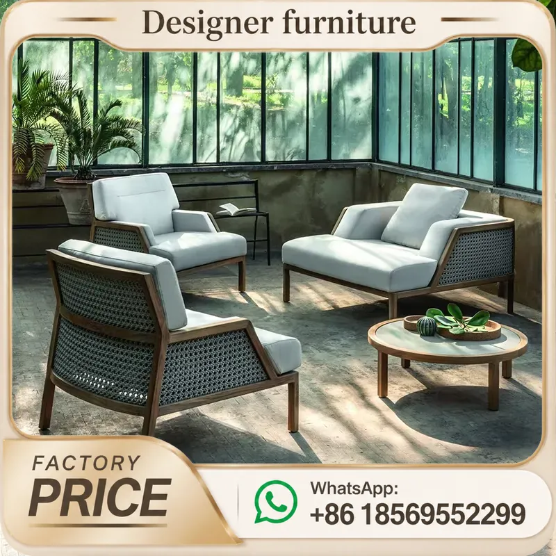 Ensemble de canapés en teck d' - Outdoor Furniture Teak Wood avis et prix